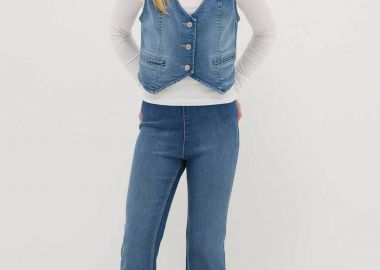 OVS παιδικό τζιν παντελόνι Flared Fit - 002561738 Denim Blue Σκούρο - OVS KIDS - 