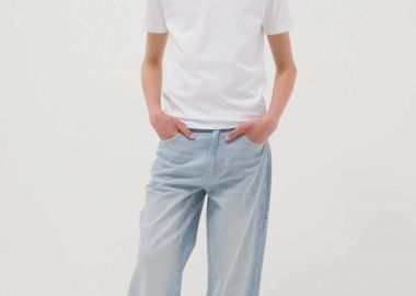 OVS παιδικό τζιν παντελόνι με ριγέ σχέδιο Relaxed Fit - 002552245 Denim Blue - OVS KIDS - 