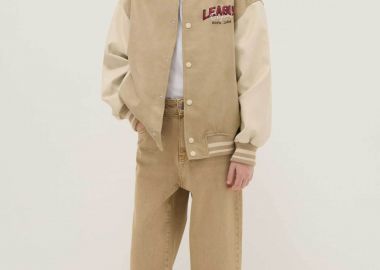 OVS παιδικό τζιν παντελόνι Relaxed Fit - 002552320 Μπεζ - OVS KIDS - 