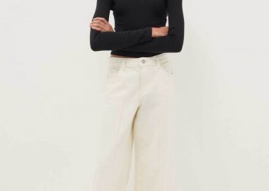 OVS παιδικό τζιν παντελόνι Wide Leg - 002518172 Λευκό - OVS KIDS - 
