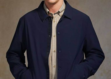Oxford Company ανδρικό jacket μονόχρωμο - A310-JZ70.01 Μπλε Σκούρο - OXFORD COMPANY - 
