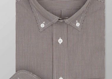 Oxford Company ανδρικό πουκάμισο button down με ψιλό καρό σχέδιο Regular Fit 