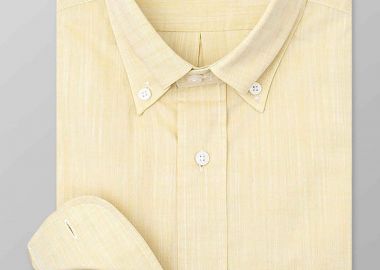 Oxford Company ανδρικό πουκάμισο button down Regular Fit - F110-BL10.09 Κίτρινο - OXFORD COMPANY - 