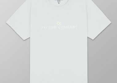 Oxford Company ανδρικό T-shirt μονόχρωμο με κεντημένο λογότυπο Regular Fit - K501-MZ20.21 Πράσινο Ανοιχτό - OXFORD COMPANY - 