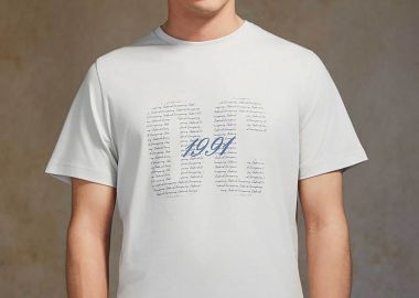 Oxford Company ανδρικό T-shirt μονόχρωμο με λογότυπο και print Regular Fit - K503-MZ20.21 Γκρι Ανοιχτό - OXFORD COMPANY - 