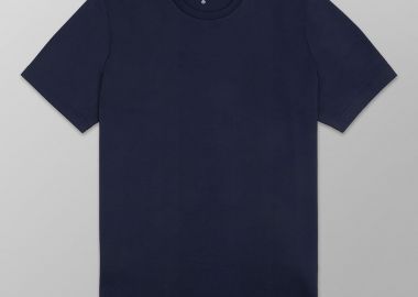 Oxford Company ανδρικό T-shirt μονόχρωμο Regular Fit - K310-MZ20.17 Μπλε Σκούρο - OXFORD COMPANY - 