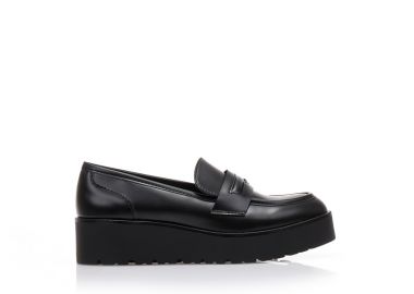 Oxfords μαύρα δερματίνη ΜΑΥΡΟ - Tsoukalas - 