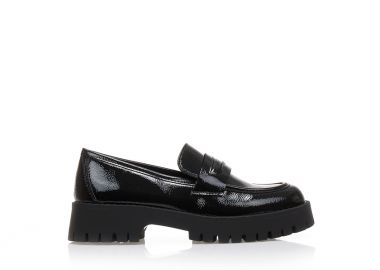 Oxfords μαύρα λουστρίνι ΜΑΥΡΟ - Tsoukalas - 