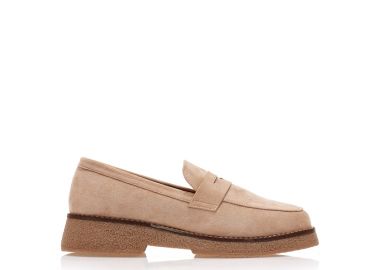 Oxfords μπεζ σουέτ ΜΠΕΖ - Tsoukalas - 