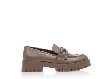 Oxfords πούρο δερματίνη με διακοσμητική αγκράφα ΠΟΥΡΟ - Tsoukalas - 