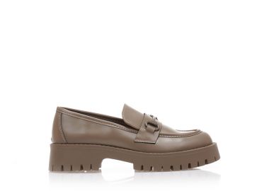 Oxfords πούρο δερματίνη με διακοσμητική αγκράφα ΠΟΥΡΟ - Tsoukalas - 