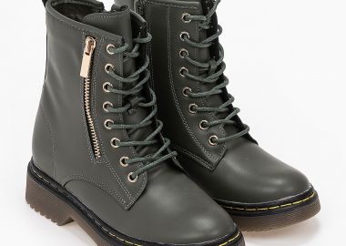 Παιδικά αρβυλάκια ματ με χρυσές λεπτομέρειες - Πράσινο - Issue - 