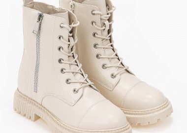 Παιδικά αρβυλάκια ματ με φερμουάρ - Μπεζ - Issue - 