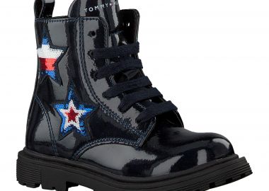 Παιδικά Μποτάκια Tommy Hilfiger Κορίτσι Lace-Up Bootie T3A5-30836-1026 Μπλε (28-34) - Tommy Hilfiger - 