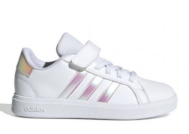 Παιδικά Παπούτσια Adidas Grand Court 2.0 για Κορίτσια Holographic (Μεγέθη 28-35) ΛΕΥΚΟ - ADIDAS - 