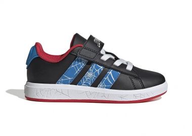 Παιδικά Παπούτσια Adidas Grand Court για Αγόρια Spider Man Black (Μεγέθη 28-35,5) ΜΑΥΡΟ - ADIDAS - 