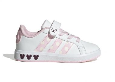 Παιδικά Παπούτσια Adidas Grand Court για Κορίτσια Minnie Baby Pink (Μεγέθη 28-35,5) ΛΕΥΚΟ - ADIDAS - 