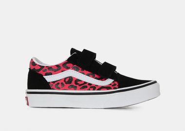 Παιδικά Παπούτσια Vans Old Skool V για Κορίτσια Black (Μεγέθη 27-34) ΡΟΖ - VANS - 