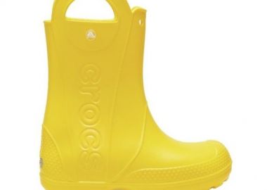Παιδικές Γαλότσες Crocs Handle Rain K-Yellow (Μεγέθη 28-34) ΚΙΤΡΙΝΟ - CROCS - 