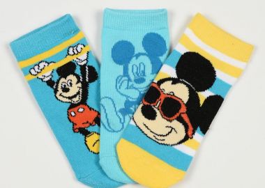 Παιδικές Κάλτσες για Αγόρι Disney Mickey Mouse Χρώματος Πολύχρωμο EZO6045.PACK1 - DISNEY - 
