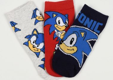 Παιδικές Κάλτσες για Αγόρι Disney Sonic Χρώματος Πολύχρωμo EZO6037.PACK2 - DISNEY - 
