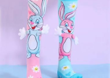 Παιδικές Κάλτσες για Κορίτσι Childrenland Χρώματος Πολύχρωμο RABBIT - CHILDRENLAND - 