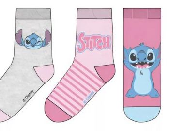 Παιδικές Κάλτσες για Κορίτσι Childrenland DISNEY Πολύχρωμες STITCH-644 3 Ζεύγη - CHILDRENLAND - 