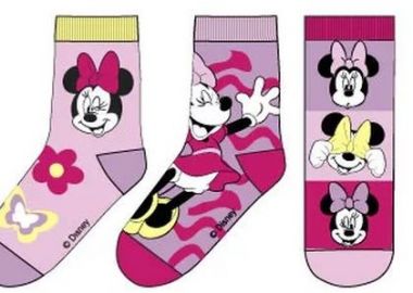Παιδικές κάλτσες για κορίτσι Childrenland Πολύχρωμες DISNEYMINNIE-642 3 Ζεύγη - CHILDRENLAND - 