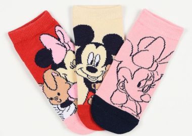 Παιδικές Κάλτσες για Κορίτσι Disney Minnie Mouse Χρώματος Πολύχρωμo EZO6023.PACK2 - DISNEY - 