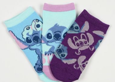 Παιδικές Κάλτσες για Κορίτσι Disney Stitch Χρώματος Πολύχρωμo EZO6019.PACK1 - DISNEY - 