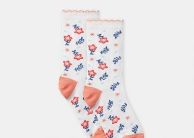 Παιδικές Κάλτσες για Κορίτσια Salmon Floral ΠΟΛΥΧΡΩΜΟ - SERGENT MAJOR - 