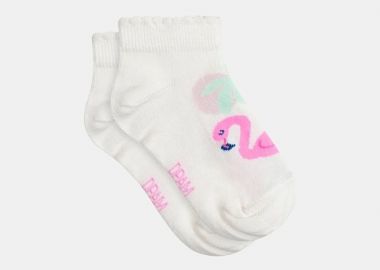 Παιδικές Κάλτσες για Κορίτσια White Flamingo ΛΕΥΚΟ - DPAM - 
