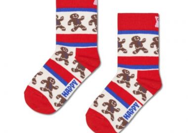 ΠΑΙΔΙΚΕΣ ΚΑΛΤΣΕΣ GINGERBREAD STRIPE HAPPY SOCKS ΠΟΛΥΧΡΩΜΟ - HAPPY SOCKS - 