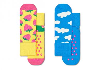 Παιδικές Κάλτσες Σετ Των 2 Φράουλες Happy Socks Kstb19-2200 - HAPPY SOCKS - 