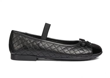 Παιδικές Μπαλαρίνες Geox J Plie' για Κορίτσια Black (Μεγέθη 26-36) ΜΑΥΡΟ - GEOX - 