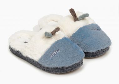 Παιδικές παντόφλες apple με διχρωμία - Μπλε - Issue - 