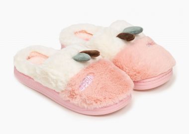 Παιδικές παντόφλες apple με διχρωμία - Ροζ - Issue - 