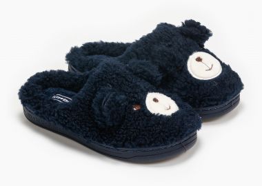 Παιδικές παντόφλες αρκουδάκι - Μπλε - Issue - 