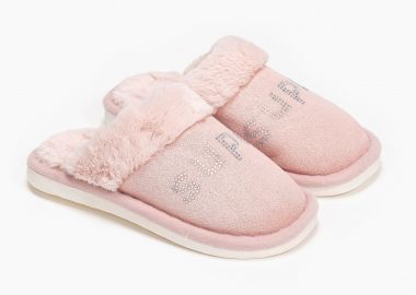 Παιδικές παντόφλες με στρας - Ροζ - Issue - 