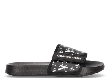 Παιδικες Παντόφλες Slides Calvin Klein Αγόρι V3B0-80634-1172 999 Μαύρες (28-34) - Calvin Klein - 