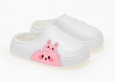 Παιδικές παντόφλες ζωάκια - Λευκό - Issue - 