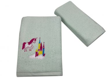 Παιδικές Πετσέτες (σετ 2 τεμ) castle unicorn - Astron Italy - 