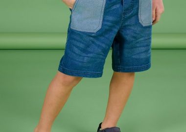 Παιδική Βερμούδα για Αγόρια Denim with a twist ΡΟΖ - DPAM - 