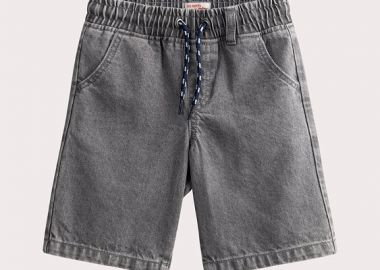 Παιδική Βερμούδα για Αγόρια Grey Denim ΓΚΡΙ - DPAM - 