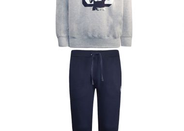 Παιδική Φόρμα Παντελόνι Energiers και Μπλούζα με Κουκούλα και τύπωμα Γκρι Μελανζέ 13-120051-0 Γκρι - Energiers - 