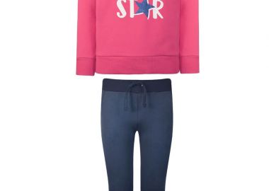 Παιδική Φόρμα Παντελόνι Energiers με γκλίτερ στο πλάι και Μπλούζα Φουξ 16-120247-0 Φουξ - Energiers - 