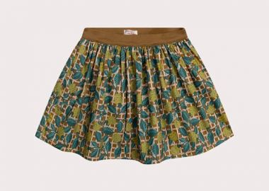 Παιδική Φούστα για Κορίτσια Brown Floral - 2 σε 1 ΠΟΛΥΧΡΩΜΟ - DPAM - 