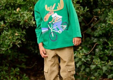 Παιδική Μακρυμάνικη Μπλούζα για Αγόρια Green Deer Bicycle ΠΡΑΣΙΝΟ - DPAM - 