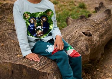 Παιδική Μακρυμάνικη Μπλούζα για Αγόρια Light Blue Bear ΜΠΛΕ - DPAM - 