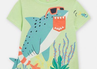 Παιδική Μπλούζα για Αγόρια Cool Shark ΠΡΑΣΙΝΟ - DPAM - 